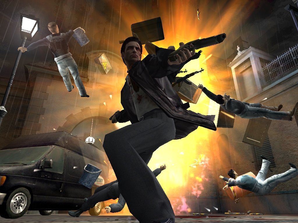 KREA - A promo screenshot from Max Payne 4: The Flight of Max Payne, which  features Max Payne becoming a famous pigeon rancher in post-collapse  America. Max Payne is forced to fight